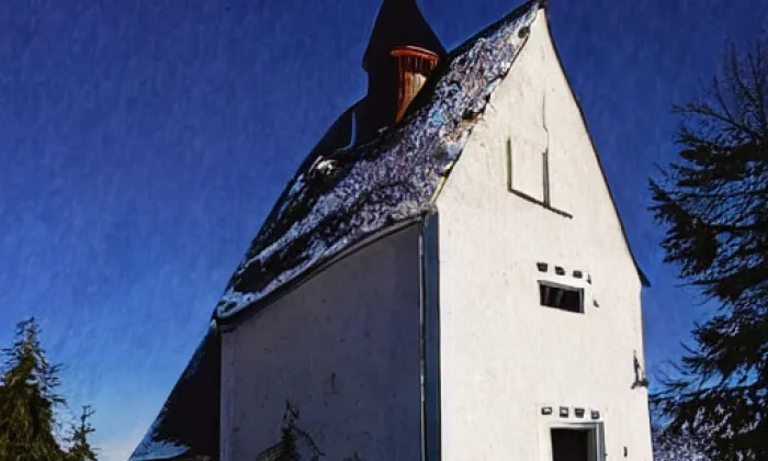 kostel svatého Jakuba Většího v Tečovicích – winter
