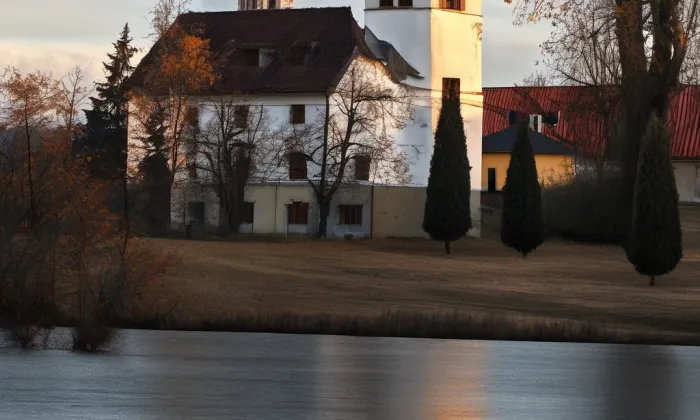 Kostel svatého Jana Evangelisty (Dlouhá Lhota) – autumn