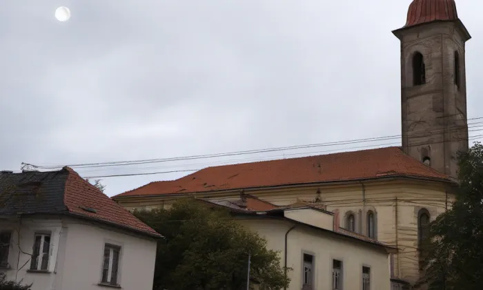 Kostel svatého Jana Křtitele (Březí) – noc