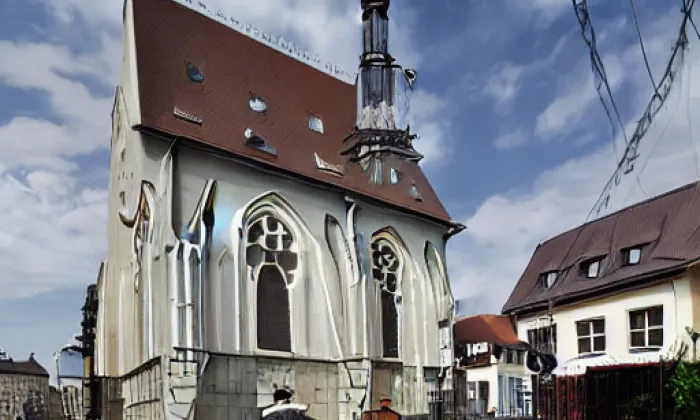 Kostel svatého Jana Křtitele (Horní Habartice) – akvarel