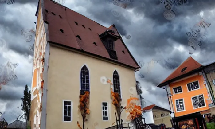 Kostel svatého Jana Křtitele (Horní Habartice) – autumn