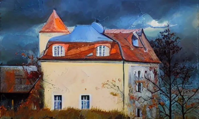kostel svatého Jana Křtitele (Přibice) – autumn