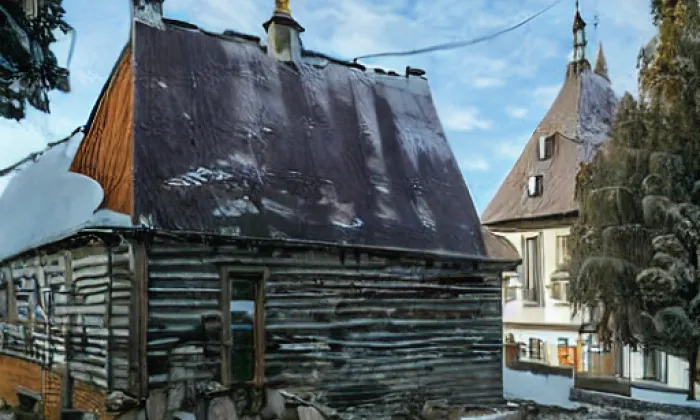 kostel svatého Jana Křtitele (Slavoňov) – winter