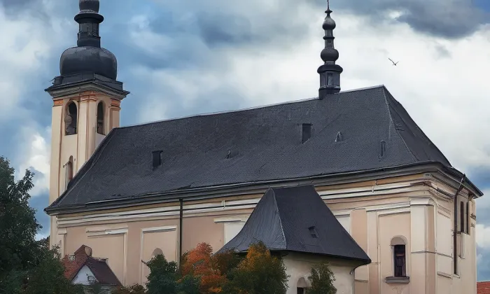 kostel svatého Jana Křtitele (Tatenice) – autumn