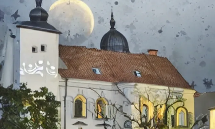 kostel svatého Jana Křtitele (Velké Losiny) – noc