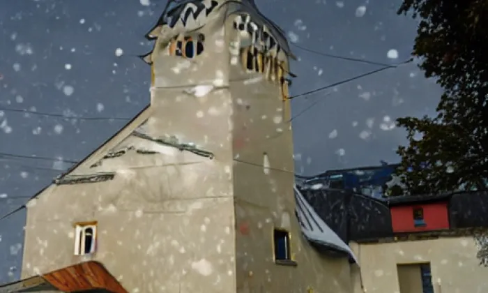 Kostel svatého Jana Křtitele (Záblatí) – winter