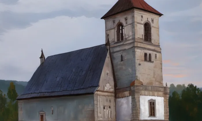 kostel svatého Jana Nepomuckého (Bartošovice v Orlických horách) – noc