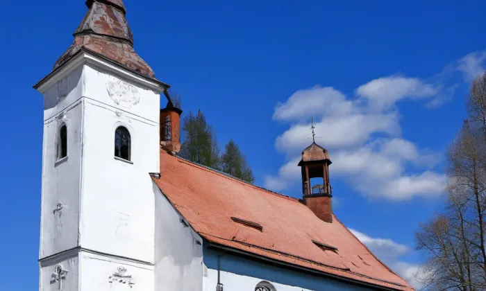 Kostel svatého Jana Nepomuckého (Nové Hamry) – winter
