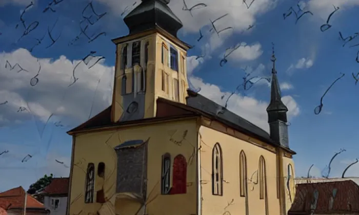 Kostel svatého Jana Nepomuckého (Omlenička) – autumn