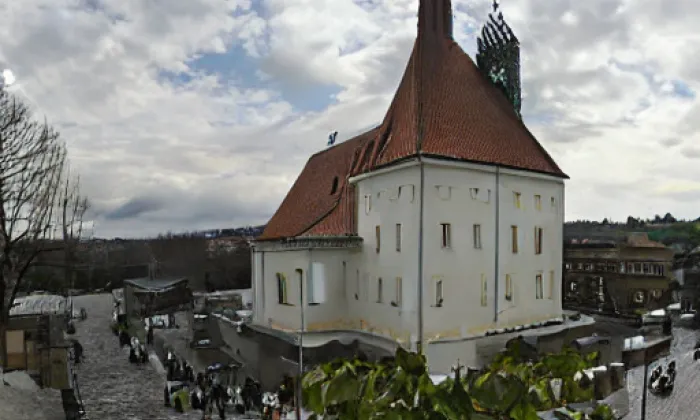 Kostel svatého Jana Nepomuckého (Rabí) – noc