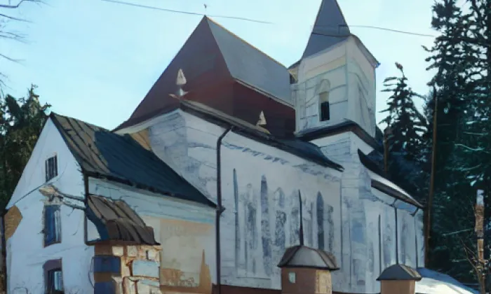 kostel svatého Jana Nepomuckého (Skuhrov) – winter
