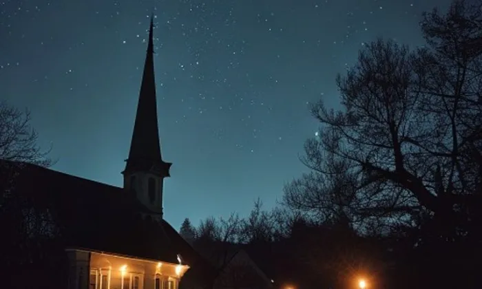 kostel svatého Jana Nepomuckého (Starý Lískovec) – noc