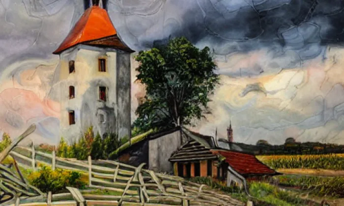 kostel svatého Jiří (Bělotín) – autumn