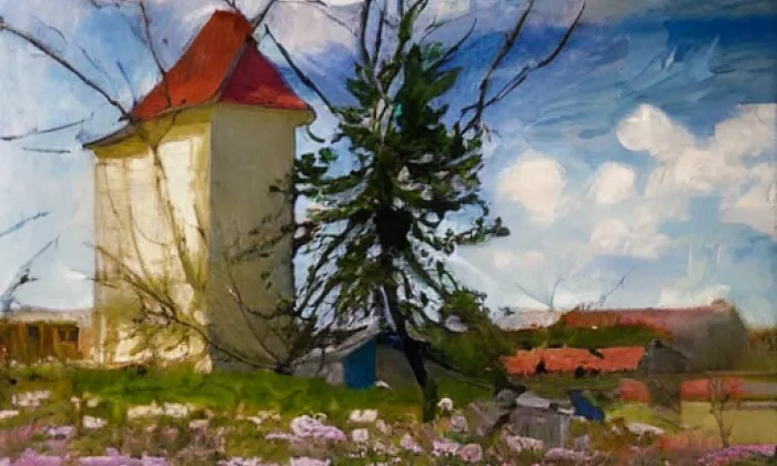 kostel svatého Jiří (Bělotín) – spring