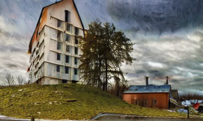 kostel svatého Jiří (Bělotín) – winter