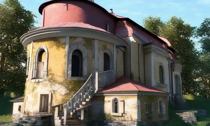 Kostel svatého Jiří (Krnsko) – noc