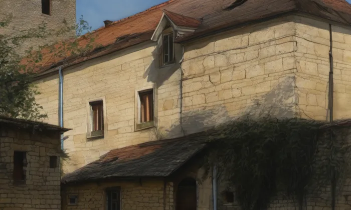 Kostel svatého Jiří (Malešov) – akvarel