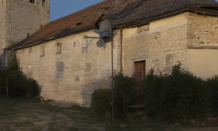 Kostel svatého Jiří (Malešov) – noc