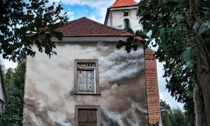 Kostel svatého Jiří (Malesice) – autumn