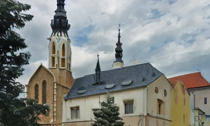 Kostel svatého Jiří (Moravičany) – akvarel