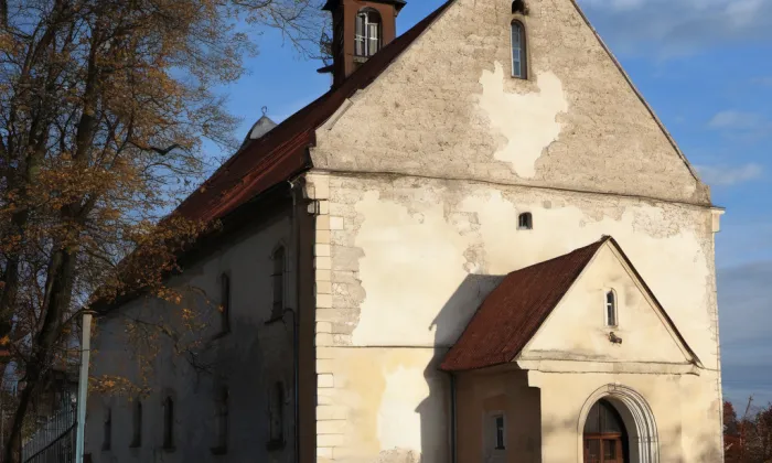 Kostel svatého Jiří (Nymburk) – autumn