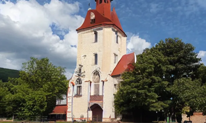 Kostel svatého Jiří (Radim) – noc