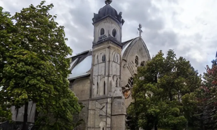 Kostel svatého Jiří (Třebovice) – noc