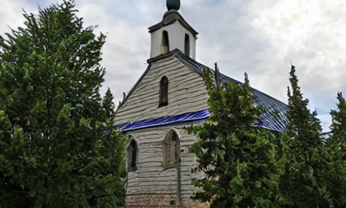 Kostel svatého Jiří (Třebovice) – winter