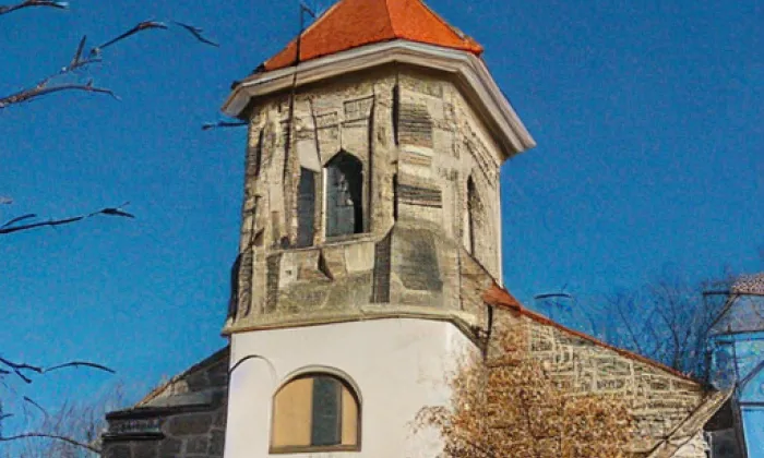 Kostel svatého Jiří v Bečově nad Teplou – akvarel