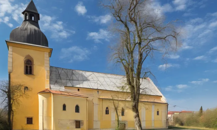 kostel svatého Jiří v Dobranově – summer