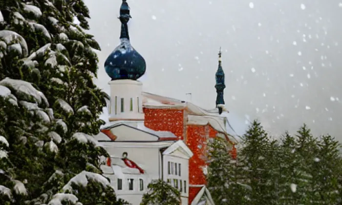 Kostel svatého Jiljí (Budislavice) – winter