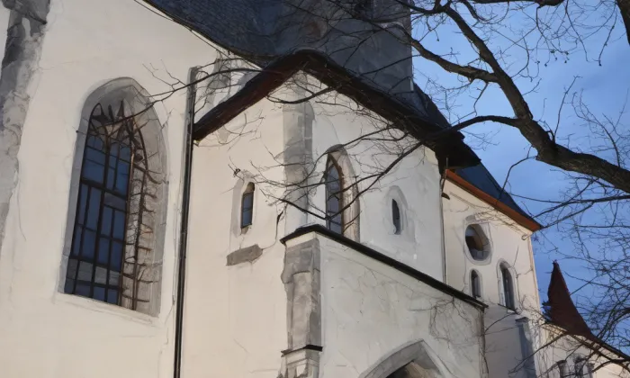 Kostel svatého Jiljí (Dolní Dvořiště) – noc