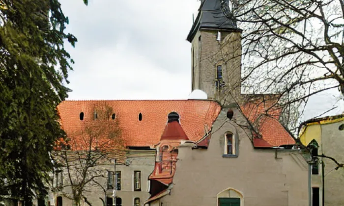 kostel svatého Jiljí (Komárov) – noc