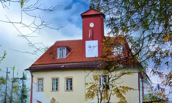 kostel svatého Jiljí (Libeř) – autumn
