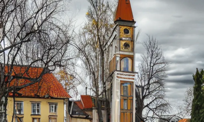 Kostel svatého Jiljí (Lomnice) – autumn