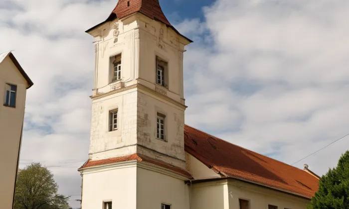 kostel svatého Jiljí (Lukov) – winter