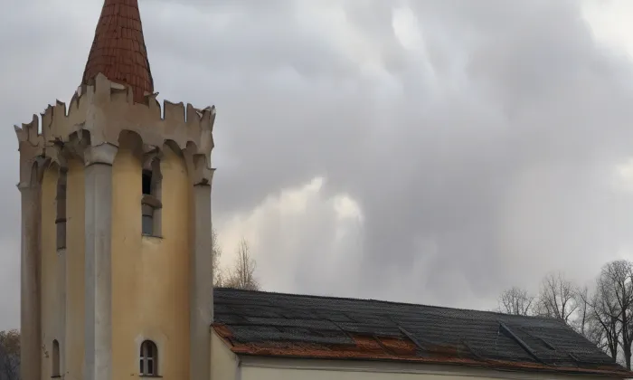 kostel svatého Jiljí (Našiměřice) – autumn