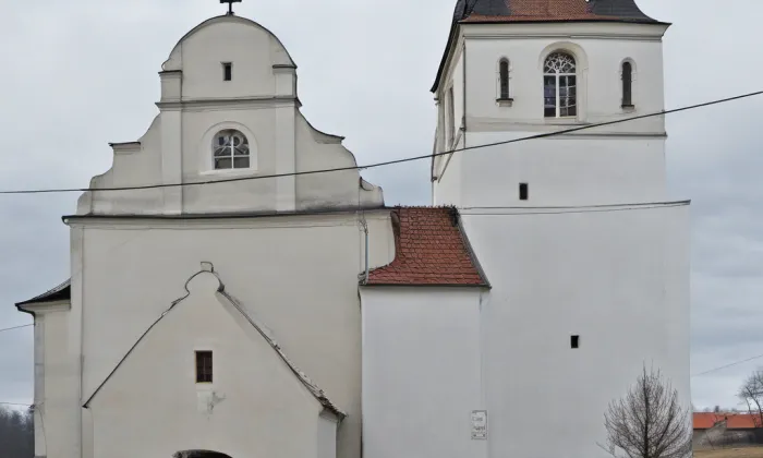 kostel svatého Jiljí (Prosiměřice) – winter