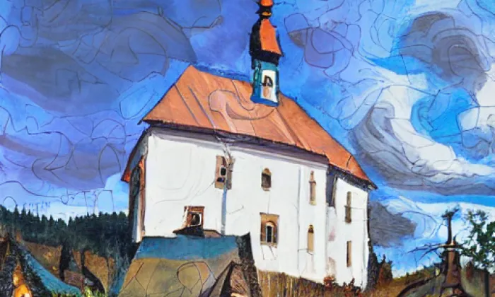 Kostel svatého Jiljí (Třebnice) – autumn
