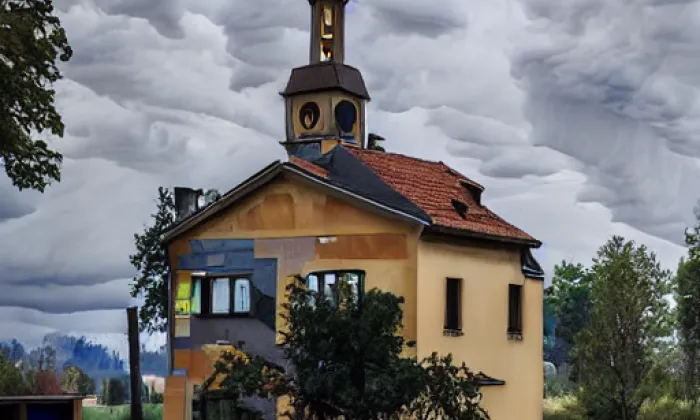 kostel svatého Jiljí v Křinci – autumn