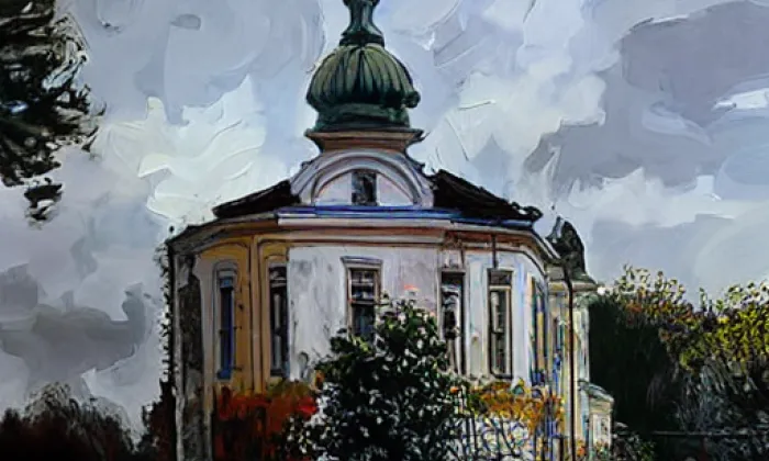 kostel svatého Jiljí v Křinci – spring