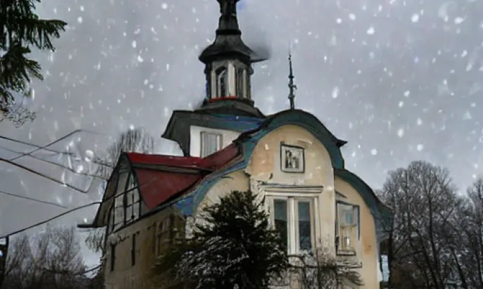 kostel svatého Jiljí v Křinci – winter
