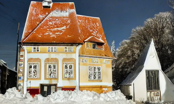 Kostel svatého Jiljí v Milevsku – winter