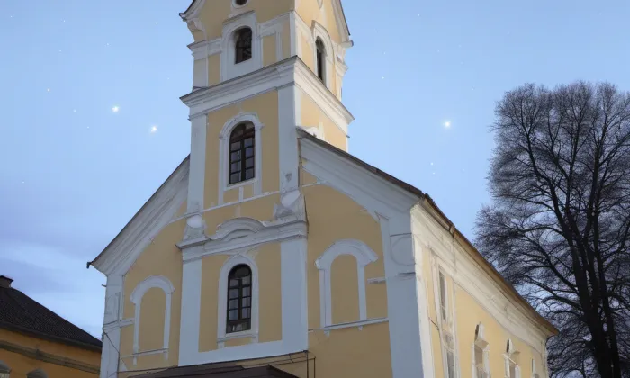 kostel svatého Josefa (Lichkov) – noc
