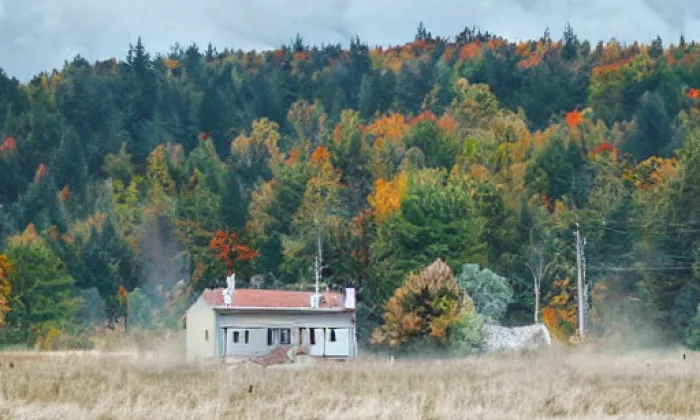 Kostel svatého Klimenta (Lipůvka) – autumn