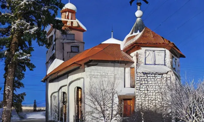 kostel svatého Lamberta – winter