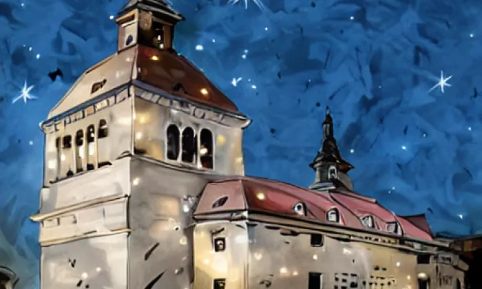 kostel svatého Leonarda – noc