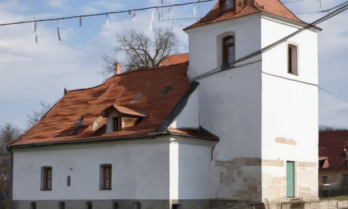 kostel svatého Leopolda (Rokytná) – noc