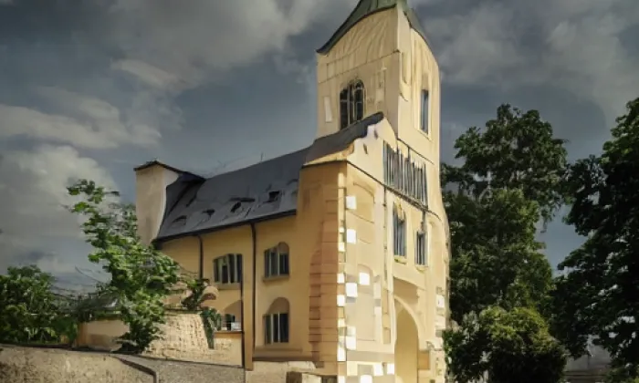 Kostel svatého Linharta (Údrč) – autumn