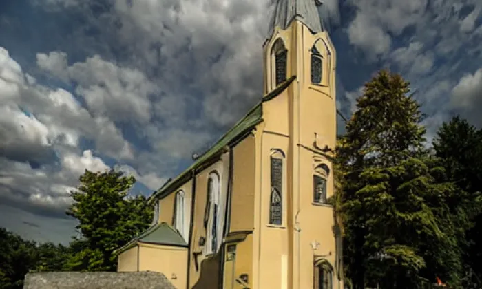 Kostel svatého Linharta (Údrč) – winter